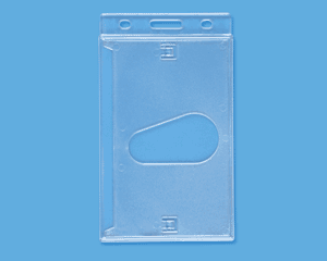 Бейджи вертикальные пластиковые для карт до 2 мм